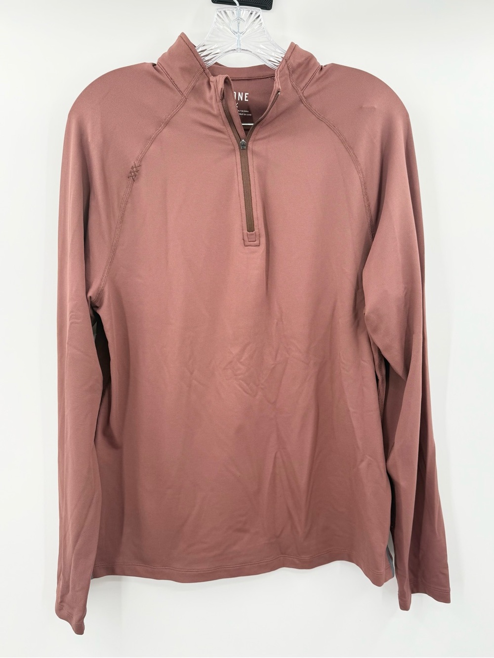 Rhone Men's Session 1/4 Zip Long Sleeve Mauve Pullover Shirt Size Small